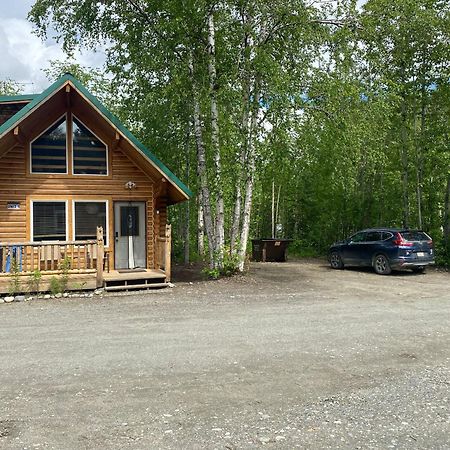 Talkeetna Log Cabin With Hot Tub Unit 1 エクステリア 写真