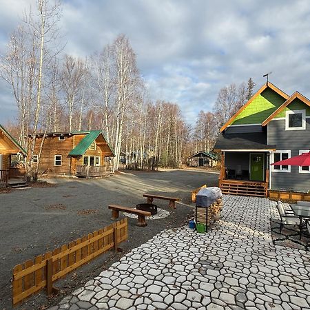 Talkeetna Log Cabin With Hot Tub Unit 1 エクステリア 写真