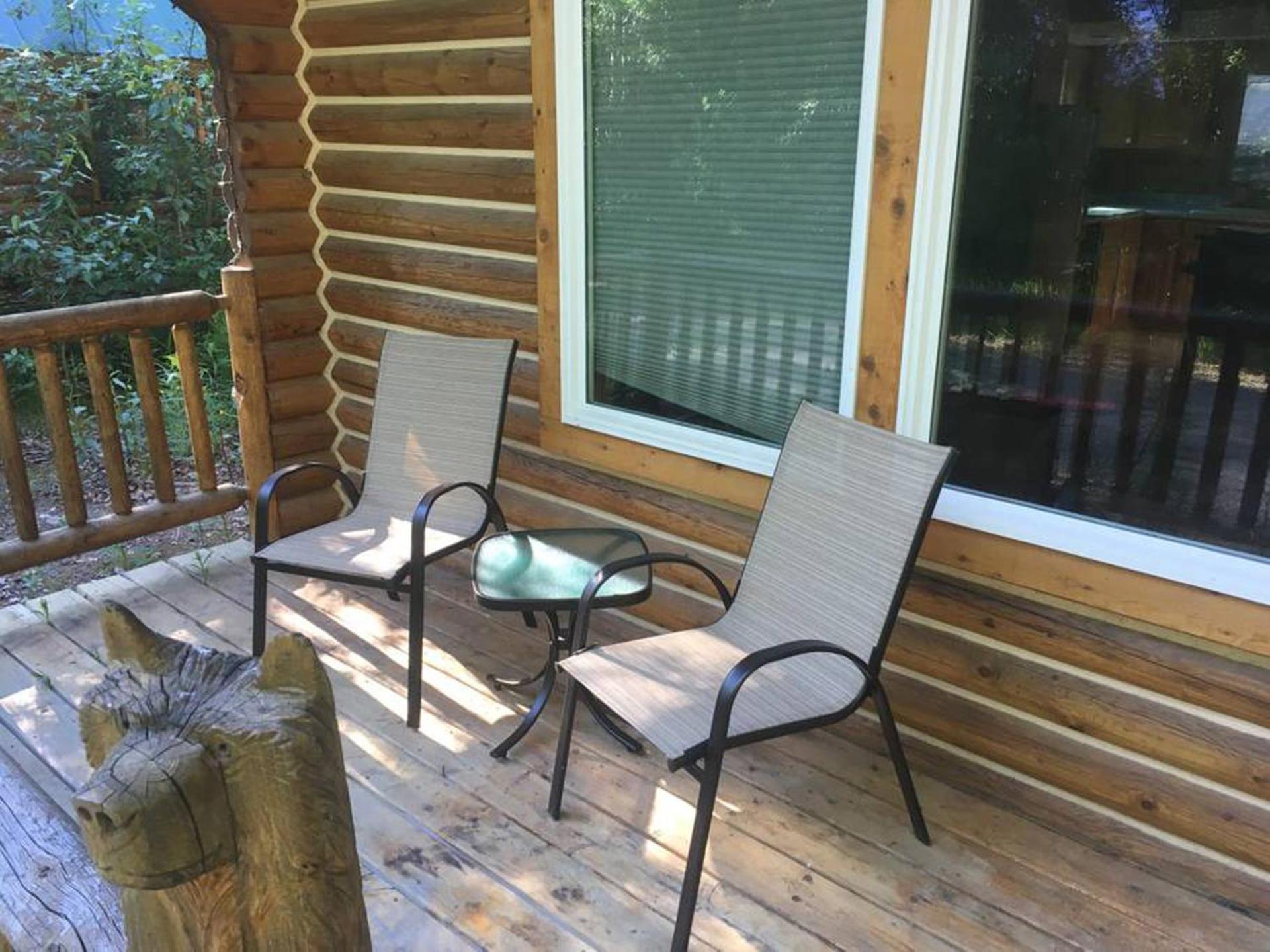 Talkeetna Log Cabin With Hot Tub Unit 1 エクステリア 写真