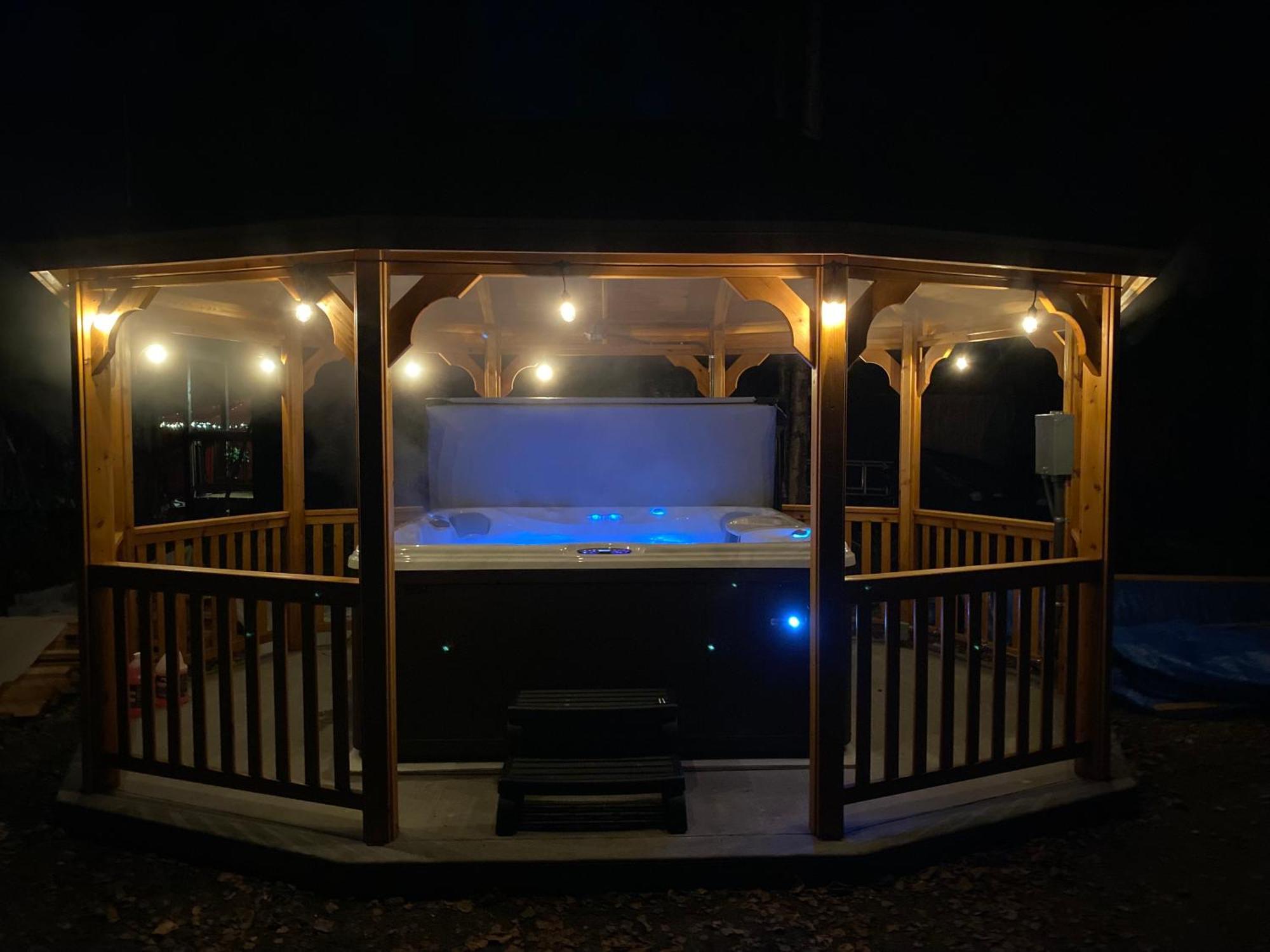 Talkeetna Log Cabin With Hot Tub Unit 1 エクステリア 写真