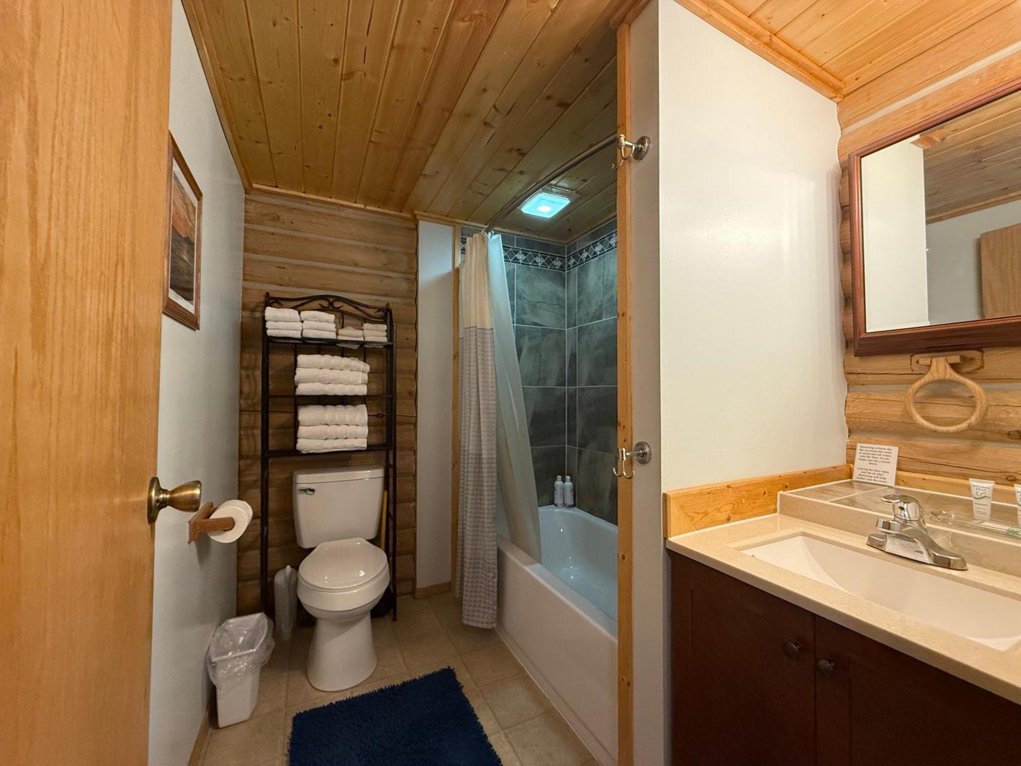 Talkeetna Log Cabin With Hot Tub Unit 1 エクステリア 写真